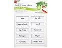 Kitchen Craft Vinyl Spice Labels, Pack of 50