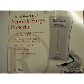 Radioshack 61-2144 10/100 Base Network Surge Protector