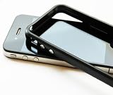 Schutzh&uuml;lle f&uuml;r iPhone 4 mit Metallbuttons schwarz - HORNY PROTECTORS&reg;