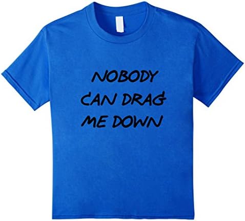 Kids One Direction Drag me Down Saying T-shirt 2016 Vintage men  10 Royal Blue