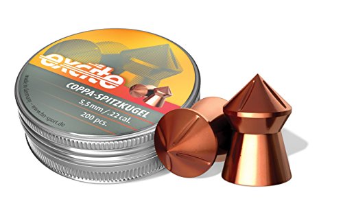 H&N Excite Coppa-Spitzkugel Pointed Airgun Pellets .22 Caliber / 16.05 Grains (200 Count)