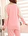 VENTELAN Women's Rabit Printed Sleepwear Long Sleeve Korean Fashion Pajamas Set