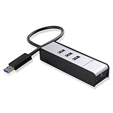 Cable Matters 3-Port SuperSpeed USB 3.0 Hub with SD Card Reader in Black