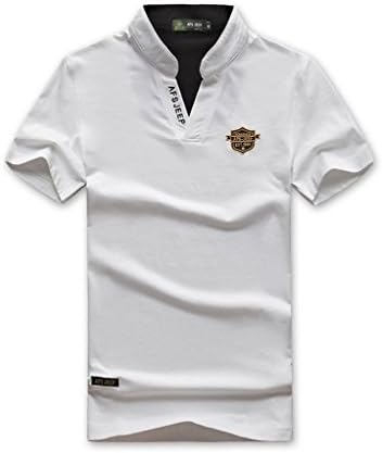 JEEPER Men's Afs Jeep Cotton V-Neck Short Sleeved Polo T-Shirt