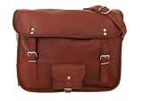 Leder Umhängetasche Vintage Schule College Ledertasche Groß Neu U11