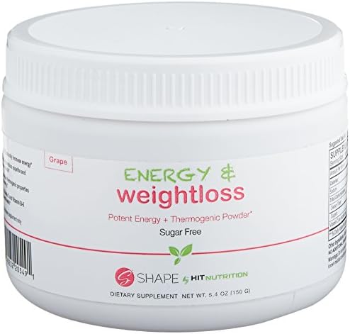 HIT Shape Energy Plus Weight Loss Powder, Thermogenic Powder Boosts Overall Health and Increases Energy, 30 Servings