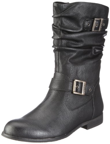 ESPRIT Stephanie Bootie V10426, Damen, Stiefel, Schwarz (black 001), EU 40
