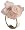 Jane Davis DD00126L Sterling Silver Cluster of Rose Quartz Ring - Size L