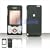 SOLID BLACK RUBERIZED COATED SNAP-ON COVER HARD CASE PHONE PROTECTOR for SONY ERICSSON W580 / S500 WALKMAN
