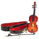 Dollhouse Miniature Cello & Bow in Lined Case
