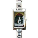 Limited Edition Violano Italian Charm Rectangle Watch Bernese Mountain Dog