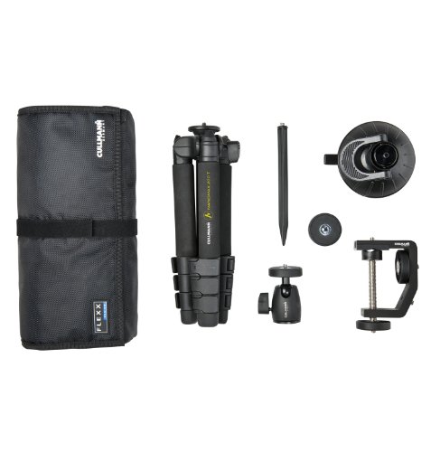 Cullmann Flexx Touring Zubeh&ouml;r Set 6-teilig (u.a. Erdspie&szlig;, Stativ, Kugelkopf, Tasche) f&uuml;r Outdoor/Makro-Fotographie