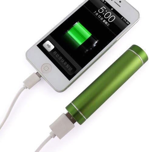 External Battery Charger/Power Bank Pack/iPhone Charger,2600mAh, USB Portfor iPad 4/3/2, iPad mini, iPhone 5/4S /4, iPod Touch; Samsung Galaxy Note 2, S4/S3/S2; Google Nexus 10/7/4, HTC ONE series (Green)