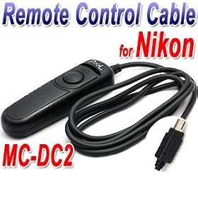 Pixel Pro Digital Camera Cable Shutter Remote with Locking for Nikon D90, D5000, D5100, D3100, D7000 as MC-DC2
