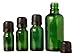 Lot of 6 x 5 ml Green Glass Empty Bottles With Black Tamper Evident Cap For Aromatherapy Container