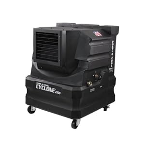 Port A Cool PACCYC02 Cyclone 2000 Portable Evaporative Cooling Unit with 500 Square Foot Cooling Capacity, Black Port A Cool PACCYC02 Cyclone 2000 Portable Evaporative Cooling Unit with 500 Square Foot Cooling Capacity, Black