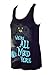 Sidecca Alice in Wonderland We're All Mad Here Muscle Tank-Black-Medium