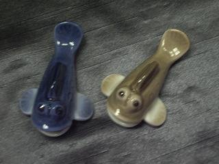 一人二役お箸置き？なぜ？むつごろう青！可愛くて置き物にもお薦めです！