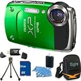 Fujifilm FINEPIX XP30 14 MP Waterproof Digital Camera 5x Zoom Lens (Green)  ....