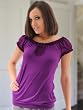 SALE Charlotte Russe Purple Short Sleeve Top Junior