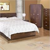 IMAGE OF Bundle-15 Nocce Truffle Bedroom Set with 2 Drawer Nightstand Size: Queen