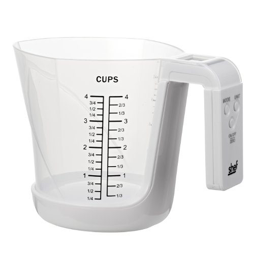Shef digitale Verre Mesureur 1L et balance de cuisine