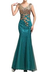 Natural   Waistline One Shoulder Open-Back Beaded Chiffon General Print Evening Dress/Prom Dress 