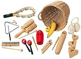 Nino Percussion 15-piece Rhythm Assortment with Basket