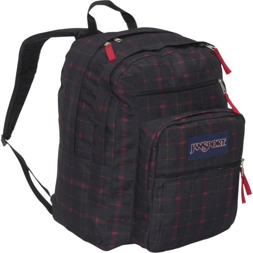JanSport Big Student Backpack (Red Riff Bomber Plaid)