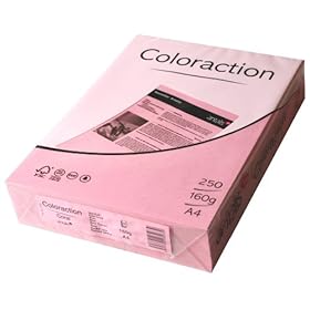 Coloraction 838A 160S 14 Antalis DIN A4, 160 gr/mq- Carta per fotocopie, colore: Rosa corallo Coloraction 838A 160S 14 Antalis DIN A4, 160 gr/mq- Carta per fotocopie, colore: Rosa corallo