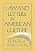 Law and Letters in American Culture