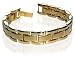 Mens New Gold Magnetic Link Power 0.50" Wide Golf Bracelet 8.5" Long with Fold over Clasps