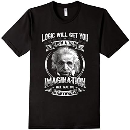 Albert Einstein Unisex T-shirt - Male 3XL - Black