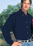 Big Mens 8 oz. Heavyweight Long Sleeve 100% Cotton Twill Shirt (Big & Tall and Regular Sizes)