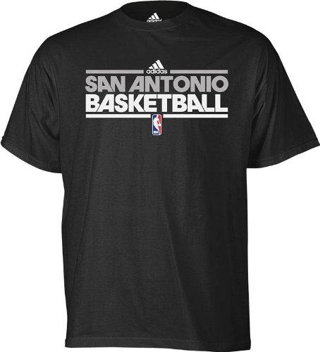 NBA San Antonio Spurs Practice Short Sleeve Tee (Black, X-Large)
