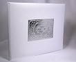 Western Wedding Guest Book with Silver Plate