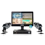 Lorex LH118501C4LE13F 8-Channel Digital Video Recorder with 13-Inch LED Monitor and 4 Security Cameras