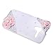 Mavis's Diary for Motorala Moto X Phone 3D Handmade Crystal Flower Bling Diamond Design Hard Cover White Case with Soft Clean Cloth - Pink