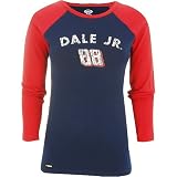 Concepts Sport Dale Earnhardt, Jr. National Guard Ladies Long Sleeve Raglan