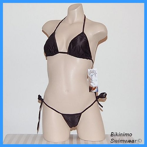 SEXY BRAZILIAN THONG BIKINI (Stunning Black) C/D Cup