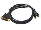 Gold Plated 10FT DVI-I TO 3 RCA COMPONENT RGB CABLE ADAPTER FOR HDTV