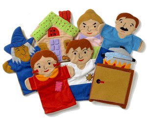 Childrens Toyshop  Toys : Hansel and Gretel Hand Puppet Set