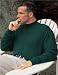Premium Quality Men's Alumnus Interlock Mock Turtleneck Shirt - Forest Green