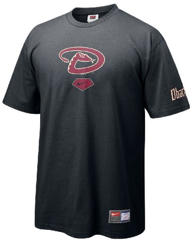 Arizona Diamondbacks Black MLB Practice 8 Short Sleeve Tee Shirt By Nike Team Sports