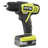 Factory-Reconditioned Ryobi 12V Cordless Lithium-Ion Compact Drill Kit ZRHJP001K