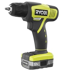 Factory-Reconditioned Ryobi 12V Cordless Lithium-Ion Compact Drill Kit ZRHJP001K by Ryobi