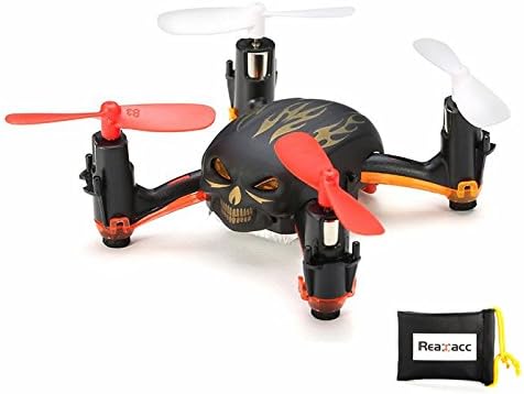 Global Drone GW008 Mini Skull 2.4G 4CH 6Axis Automatic Parallel System 3D Rolling RC Quadcopter Mode 2 With Battery Explosion-proof Bag Black