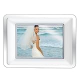 Coby DP802 8-Inch Widescreen Digital Photo Frame with MP3 Player, Two Interchangeable Acrylic (White,Black)