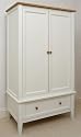 White Painted Baby Wardrobe Teddington Nursery Furniture Robe Baby