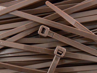 8 Inch Brown Standard Nylon Cable Tie 100pk On Sale